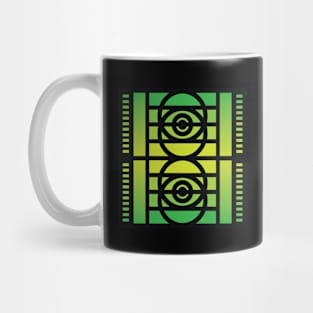 “Dimensional Eyes” - V.6 Green - (Geometric Art) (Dimensions) - Doc Labs Mug